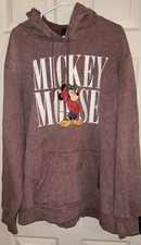 Disney Mickey Mouse hoodie 3XL Mauve Mickey Mouse Graphic