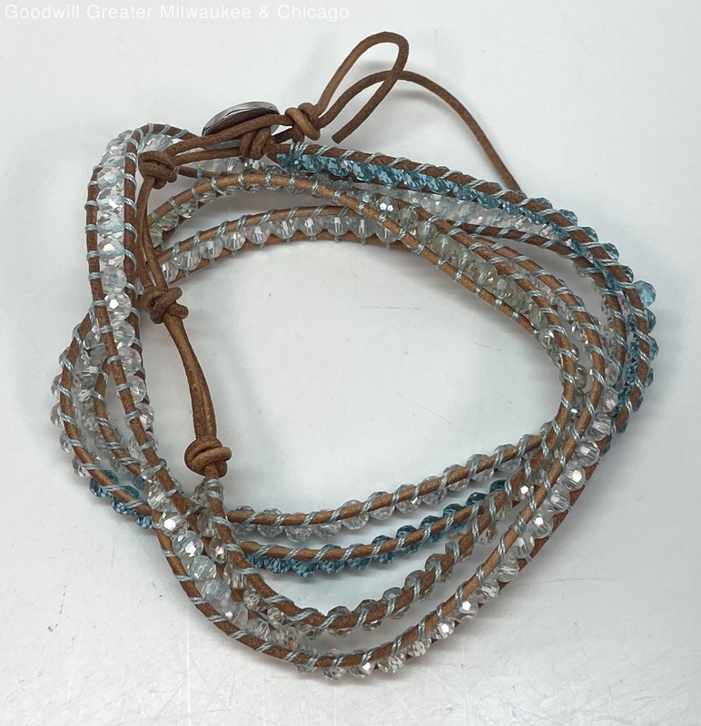 Victoria Emerson Leather Corded Wrap Bracelet 21.2g