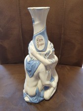 Porzellan Flasche für Vodka russisches verliebtes Paar h 26 cm Sibirien
