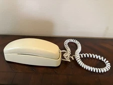 Vintage AT&T Trimline 210 Push Button Cream Wall Or Desk Phone