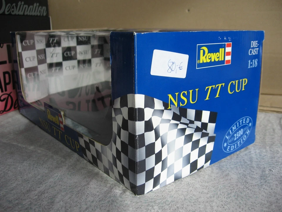 NSU TT Cup S.Spiess Revell 1:18 leere OVP kein Modell limited Edition 2500 Stück - Bild 2 von 4
