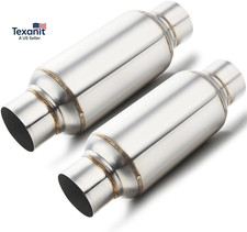 2.5 Inch Universal Exhaust Resonator 2 Pack Stainless Steel 11.5 Length Muffler 2.5 Inch Universal Exhaust Resonator 2 Pack Stainless Steel 11.5 Length Muffler