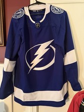 adidas Tampa Bay Lightning NHL Primegreen Jersey Blue Size 50 Hockey
