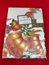 VTG Bardwil Seasons Holiday Fall Harvest Decorative Tablecloth 60x102 Oblong