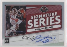 2020 Panini Donruss Optic Signature Series Holo Prizm Sterling Brown Auto 02v3