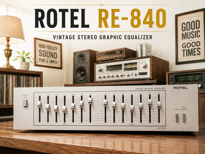 ROTEL RE-840  RaRe  Vintage Stereo Equalizer