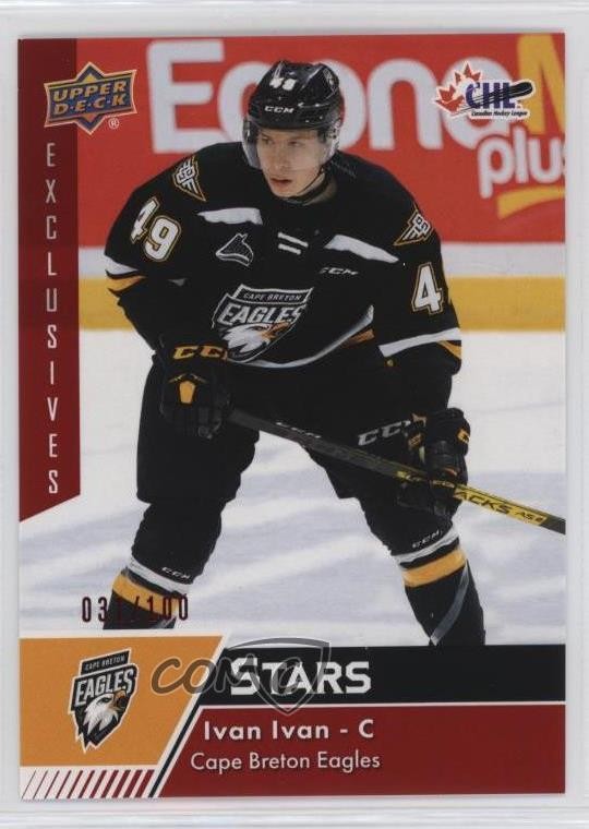 2022-23 Upper Deck CHL Stars Exclusives 31/100 Ivan Ivan #302 og2