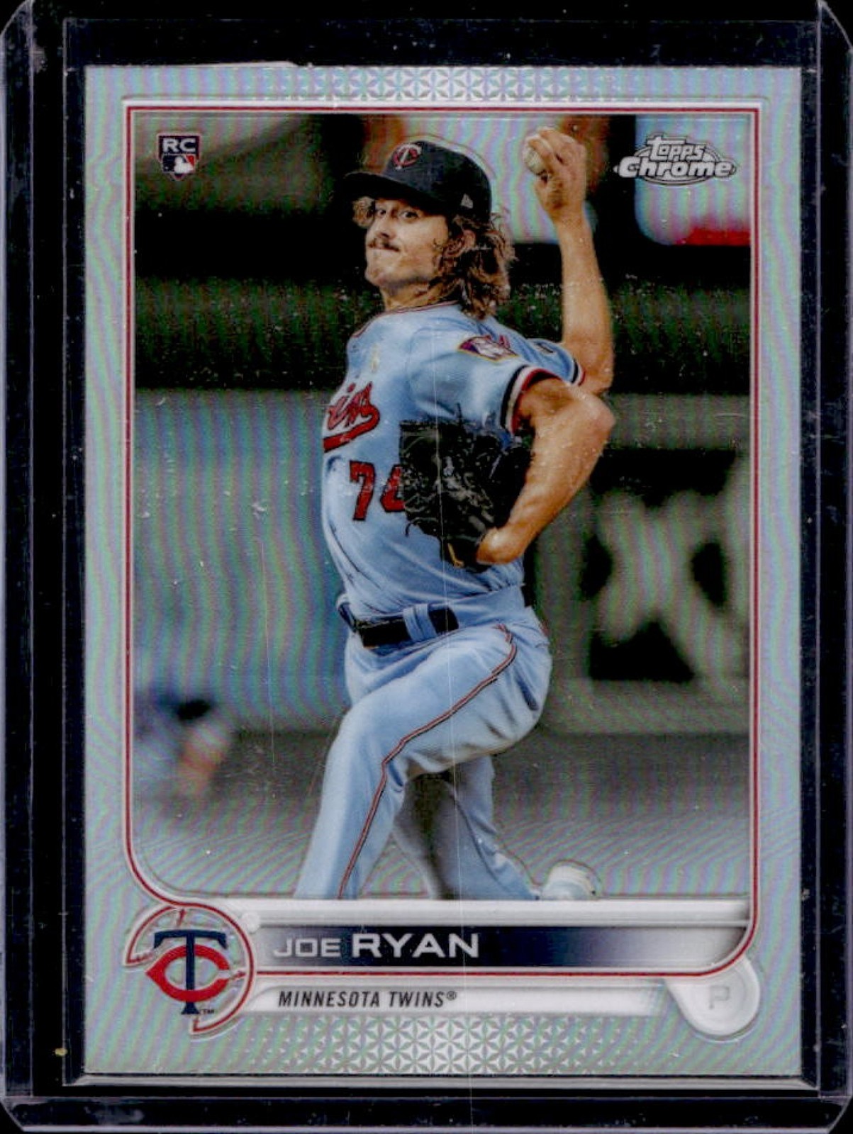 2022 Topps Chrome Joe Ryan RC Refractor Rookie #48 Twins