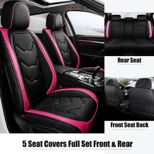 PU Leather Full Surround Set Car 5-Seat Cover...