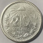 1907 Mexico 20 Centavos Silver — photo from another recent sale