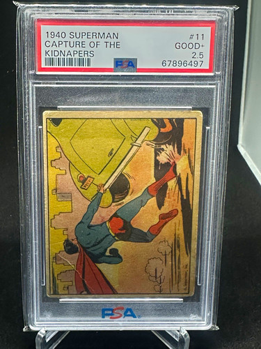 1940 Gum Inc Superman #11 Capture Of The Kidnapers — PSA 2.5