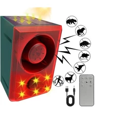 Outdoor Motion Sensor Alarm Light with Remote Controller - 130Db Sound