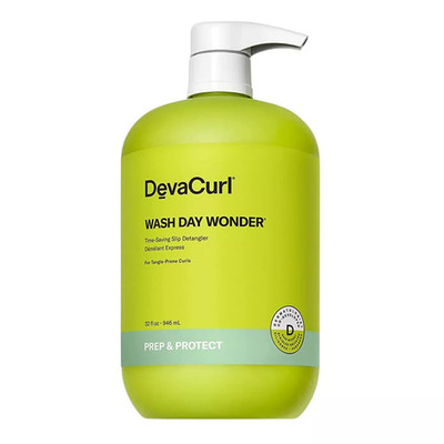 DevaCurl Wash Day Wonder Time-Saving Slip Detangler, 32 Fl OZ