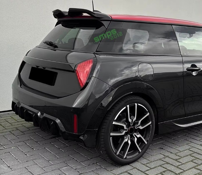 Gloss Black Spoiler Rear Lip Extensions for MINI F65 F66 JCW (Gen 4 ...