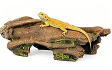 Large Hollow Log Reptile Hideout, Extra Large Snake Hide and Cave for Bearded...