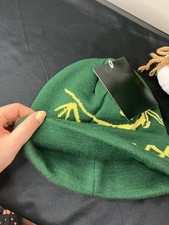 NWT Arc'teryx Bird Head Toque Beanie Green Merino Wool Winter Hat