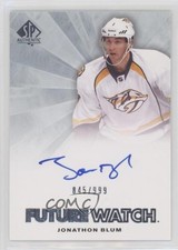 2011-12 SP Authentic Auto Future Watch 845/999 Jonathon Blum #236 Auto 0ll