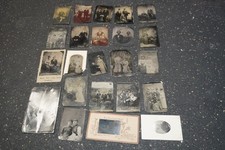 Lot of 23 1800s Tintype Ferrotype Photographs of Couples Groups Daguerreotype 