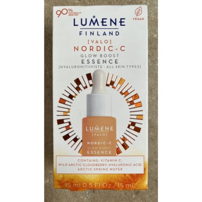 Lumene Valo Nordic C Skin Glow Boost Essence 0.5 Fl Oz Radiance Smoothing