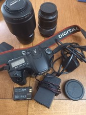 Canon EOS 30D DSLR Camera x2 Canon Lenses: EF 70-300mm & EFS 17-85mm & Hood