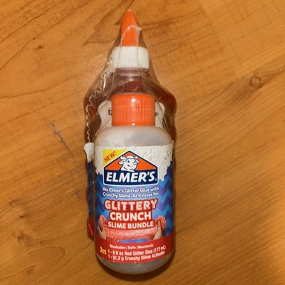 Elmer's Glittery Crunch Slime Bundle   Red Glitter