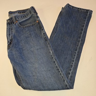 Levis 505 Classic Demin Blue Jeans Mens Size W34 L36