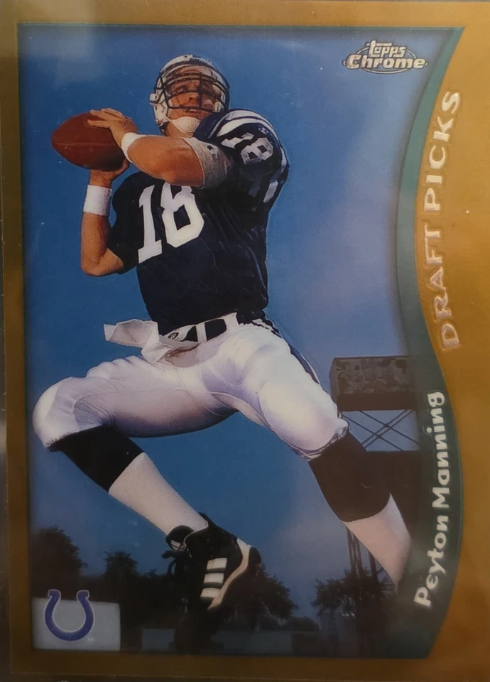 Topps Chrome 165 Peyton Manning Rookie BGS 9 1998 Foto 2 de 3
