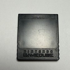 Nintendo GameCube Memory Card 251 Block Official Black DOL-014 Genuine Tested