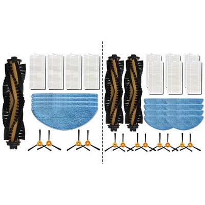 Main Side Brush Filter Mop Cloth Kit for Conga M50 and X Treme Vacuum Cleaner