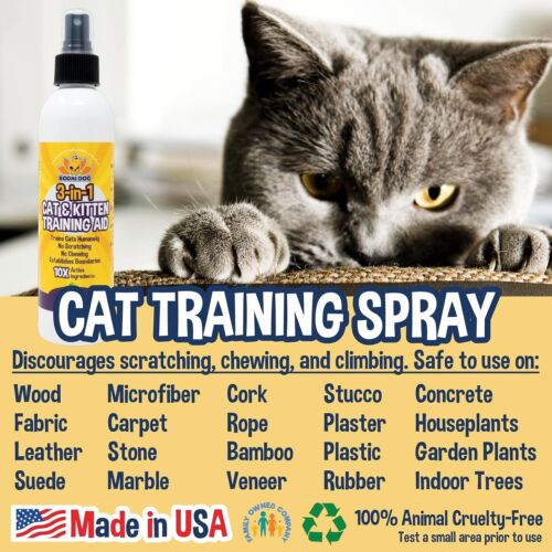 Effective Cat Deterrent Spray - 8oz Training Aid for Indoor & Outdoor Protection - Picture 8 of 9