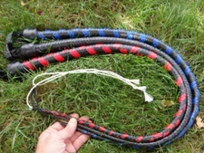 Kangaroo Leather Whip 3 Feet 12 Plait Genuine Signal Snake Shot Loaded Bullwhip