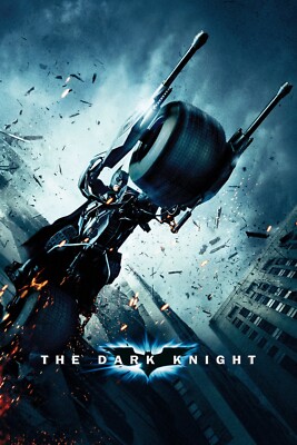 2008 The Dark Knight Movie Poster 11X17 Batman Joker Heath Ledger Bale   