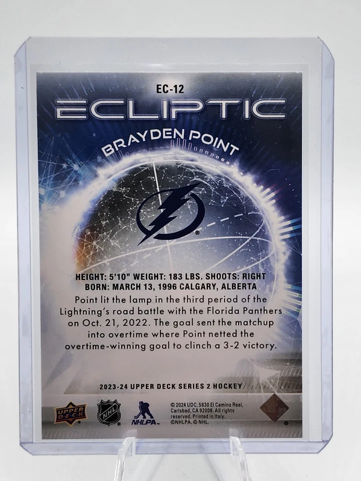 2023-24 Upper Deck Brayden Point Gold Ecliptic SP Lighting  - Image 2 of 2