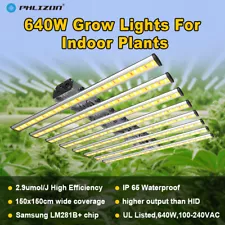 320W 640W LED Grow Light 2304 Diodes Full Spectrum Seedling & Bloom 7*7ft Tent