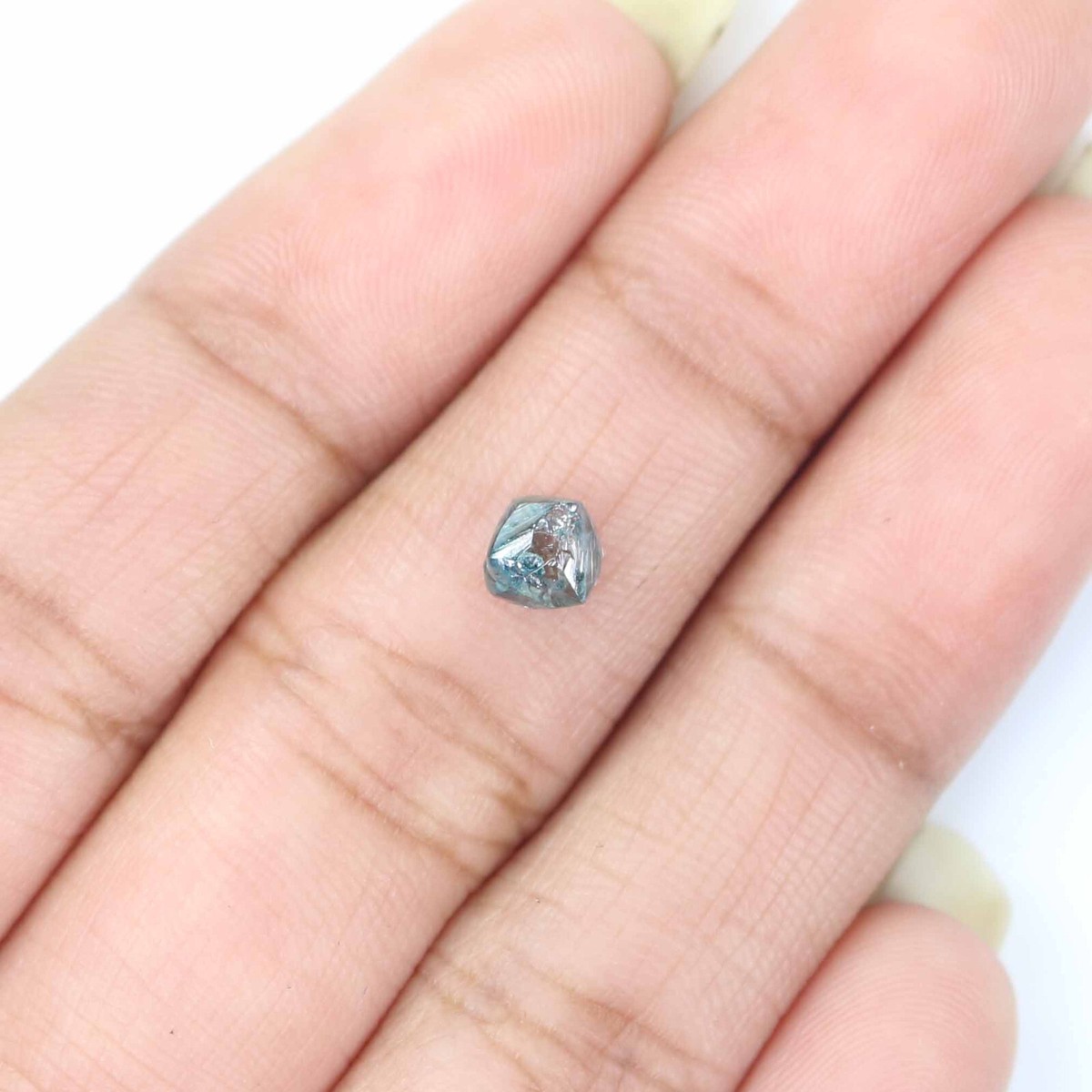 0.94 CT Natural Loose Rough Cut Diamond 5.75 MM Blue Color Rough