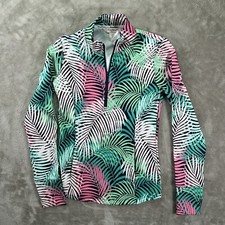 Tommy Bahama Active Golf/Tennis 1/4 Zip Shirt Size XS Floral Tropical NWT
