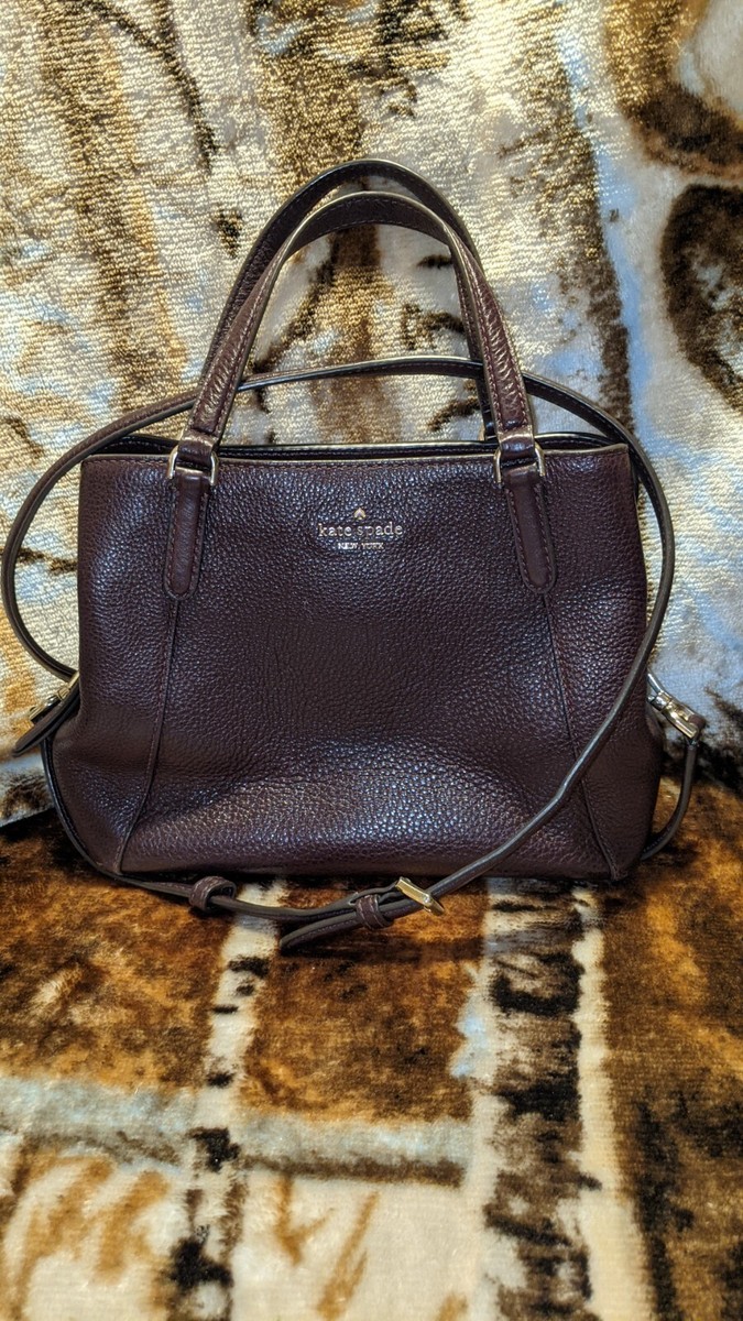 Kate Spade Handbag Burgundy Small Crossbody Satchel Bag