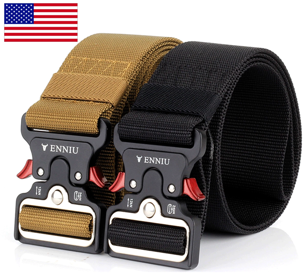 49 ENNIU Men Tactical Buckle Belt Military Nylon Belt Training Strap US  Shiping