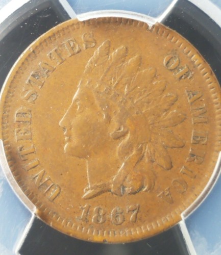 1867 Indian Head Cent PCGS XF40 2088.40/38364711 Exquisite Coin Rare - Picture 7 of 8