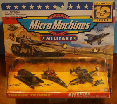 Super Micro Machines 10Yrs - TERROR TROOPS, #11 R.A.V.E.N. Radar Attack SEALED