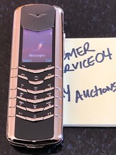 Genuine Vertu Signature 18K WHITE Gold The Flagship Phone Mint RARE Must Have