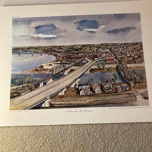 Parkersburg WV Sesquicentennial Portfolio Howard McGinnis 3 Prints 23”x 17.5” - Picture 18 of 24