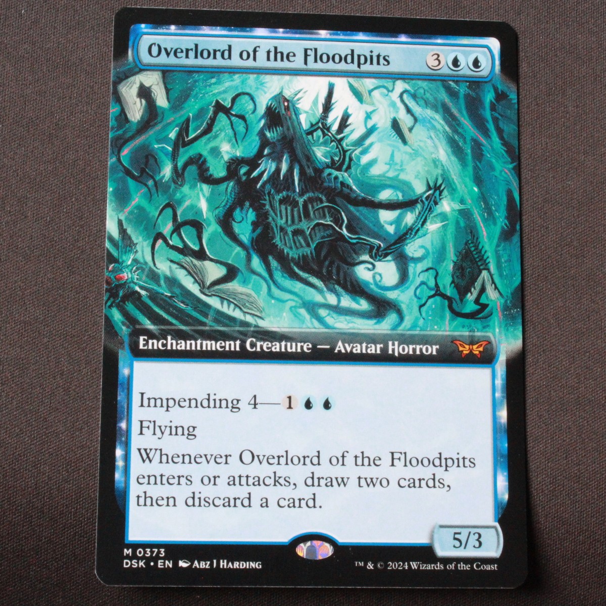 Overlord of the Floodpits (Extended Art) MTG Duskmourn Mythic 373 NM