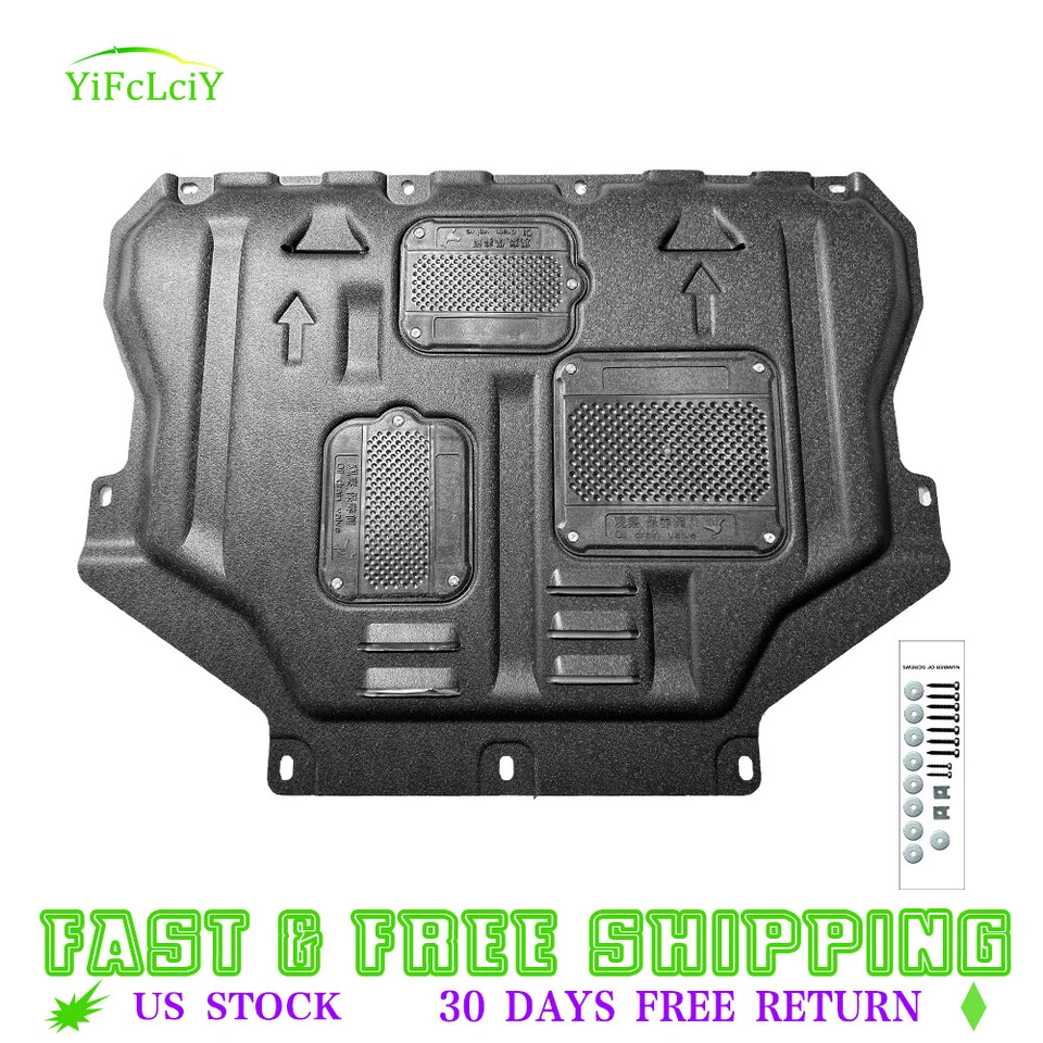For Lincoln MKC 2016-2018 Engine Under Cover Front Splash Guard Mud Flaps - Imagem 2 de 4