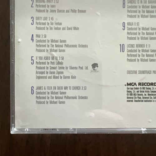 James Bond 007: Licence To Kill: (CD 1989) Original Motion Picture Soundtrack - Picture 5 of 12