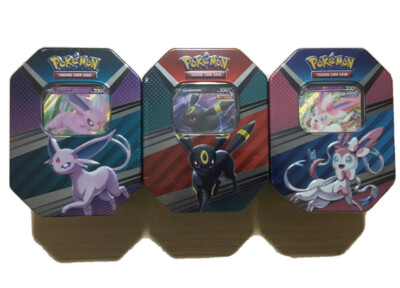 Pokemon TCG V Heroes Tin Set of 3- Sealed. Contain 2 Evolving Skies Packs!  | eBay