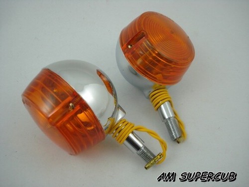 Suzuki T10 T20 T200 T250 T305 T350 T500 Indicator Winker Turn Signal / 4 pcs - Picture 4 of 6