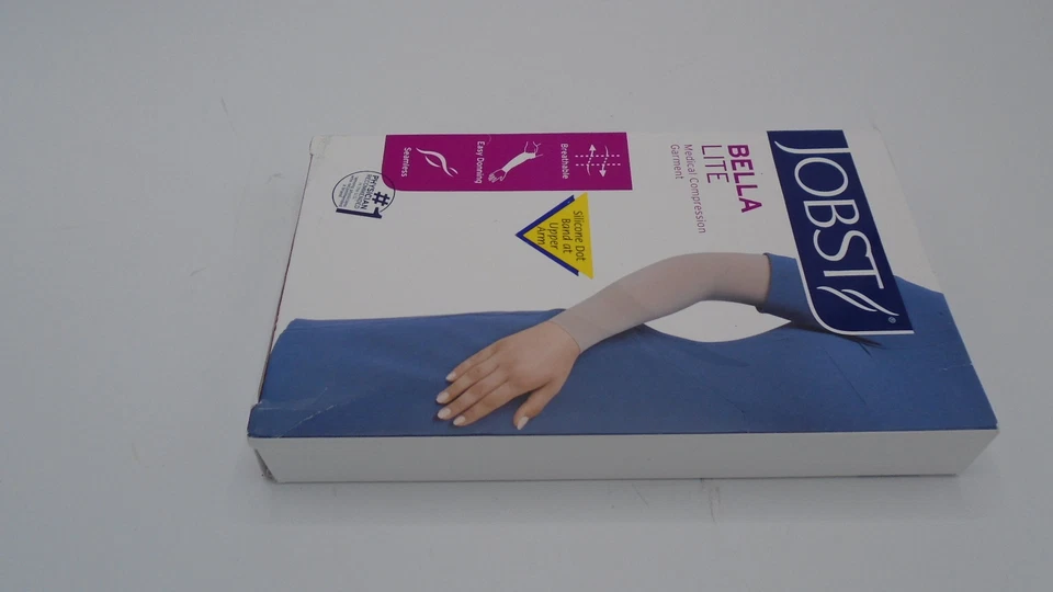 Women's 20-30 mmHg Arm Sleeve with 2" Silicone Top Band Size: Medium - Image 2 of 4