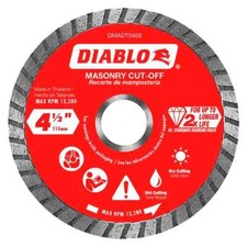 DIABLO 4-1/2 in. Turbo Diamond Masonry Blade DMADT0450