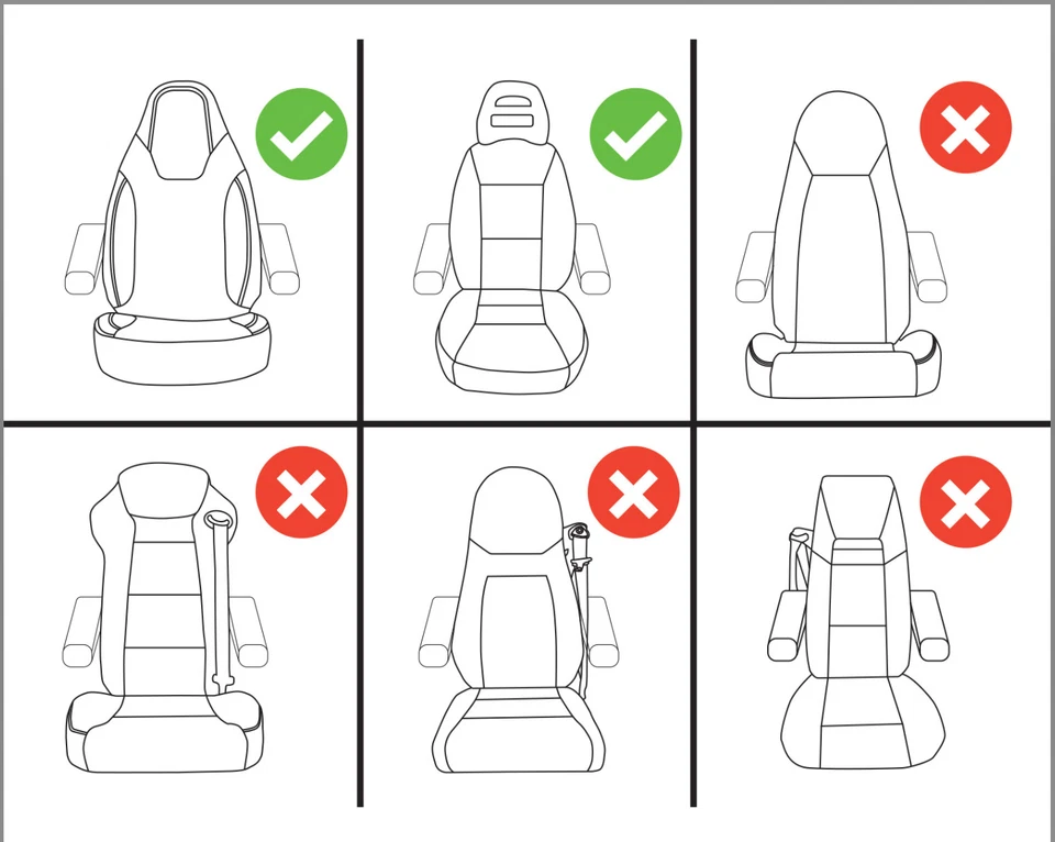 Para adaptarse a las fundas de asiento de autocaravana Fiat Ducato 2 frentes - Serenity1 MOS: 004 Foto 2 de 4